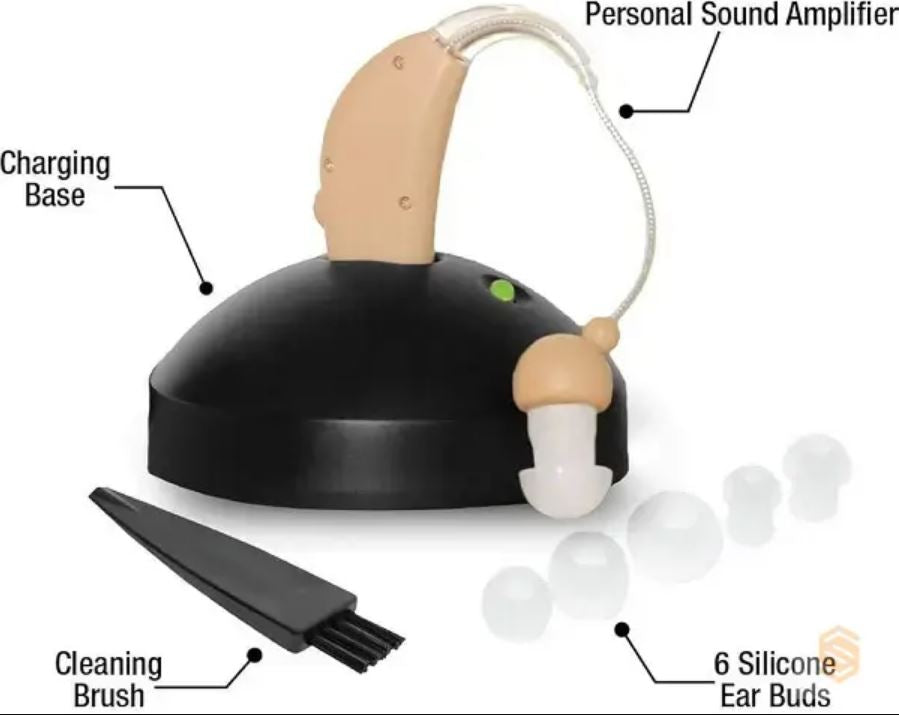 Rechargeable Mini Hearing Aids Sound Amplifier Wireless In Ear Hearing Device
