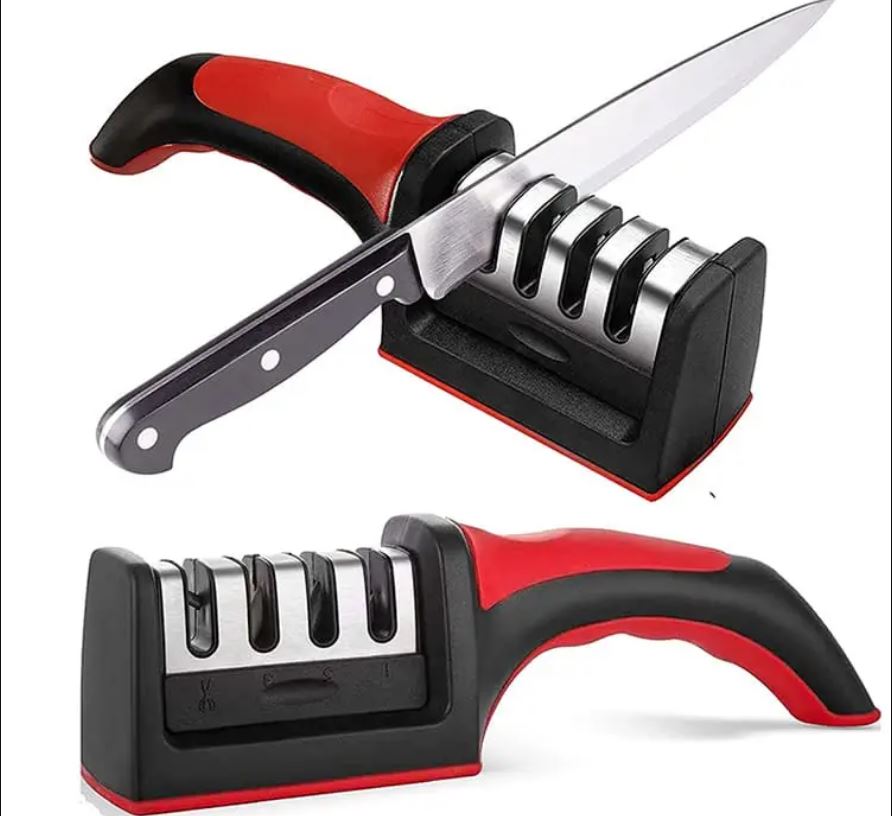 Plastic and Stainless Steel Knife Sharpener