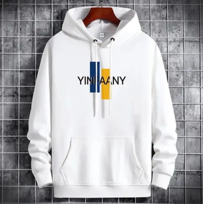Men's Printed Hoodie White