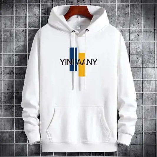 Men's Printed Hoodie White