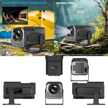 HY320 4K Smart Android Projector | WiFi 6 + Bluetooth 5.0 | Auto Keystone | 180 Inch Display