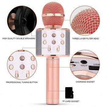 Karaoke Wireless Bluetooth Microphone Speaker